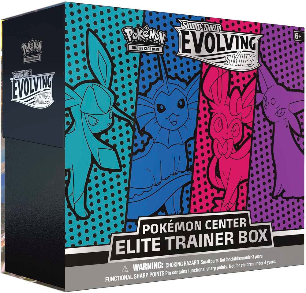 Evolving Skies Pokemon Center Exclusive Elite Trainer Box