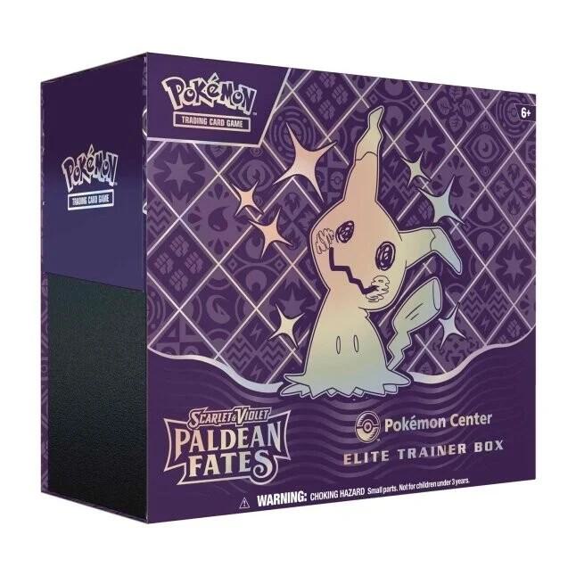 Paldean Fates Pokemon Center Exclusive Elite Trainer Box
