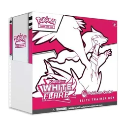 White Flare Pokemon Center Exclusive Elite Trainer Box