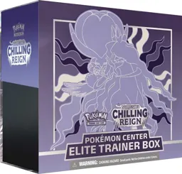 Chilling Reign Pokemon Center Exclusive Elite Trainer Box